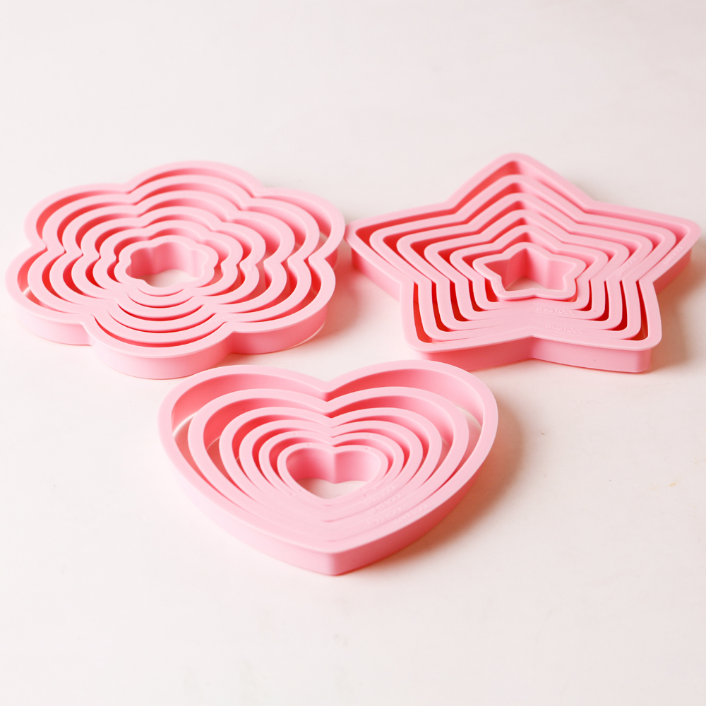 1set/3sets Pink Heart Star Flo - đánh giá và giá Kitchen Appliances Baking