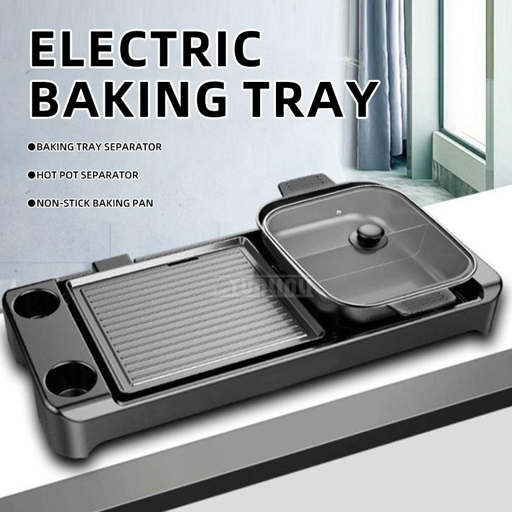 Electric Barbecue Hotpot Stove - đánh giá và giá Kitchen Appliances Baking