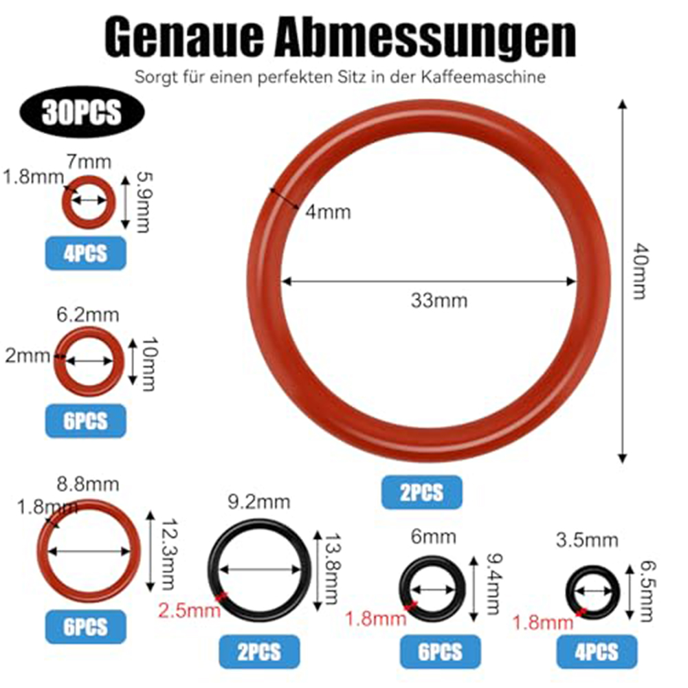 30pcs Coffee Machine O-ring Fo - đánh giá và giá Kitchen Appliances Outlet