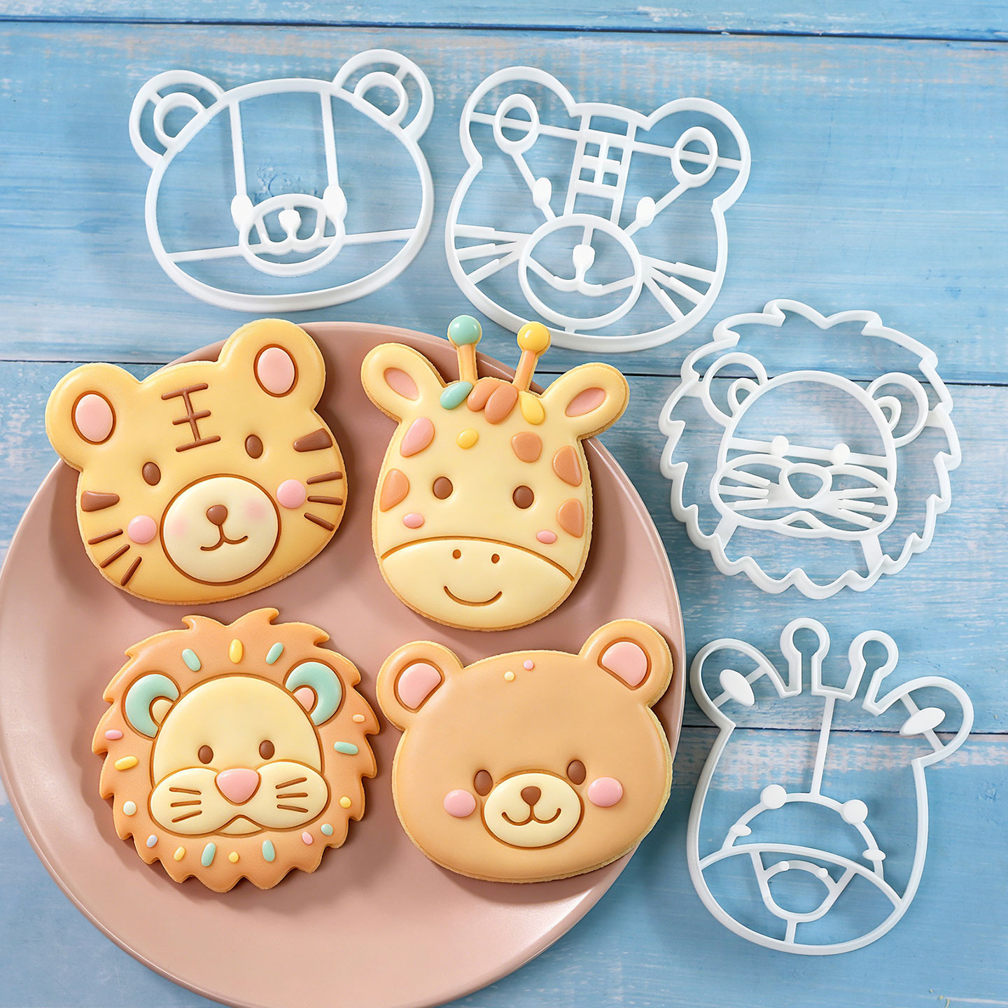 4 Pcs Animal Cookie Cutters Se - đánh giá và giá Kitchen Appliances Baking