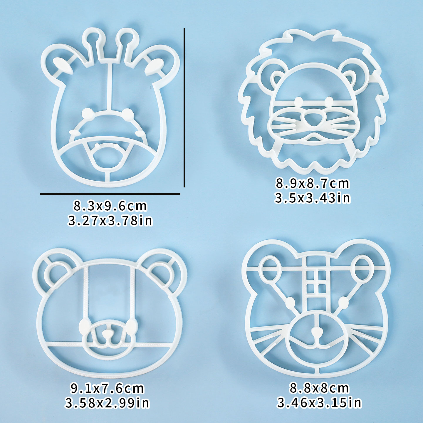 4 Pcs Animal Cookie Cutters Se - đánh giá và giá Kitchen Appliances Baking