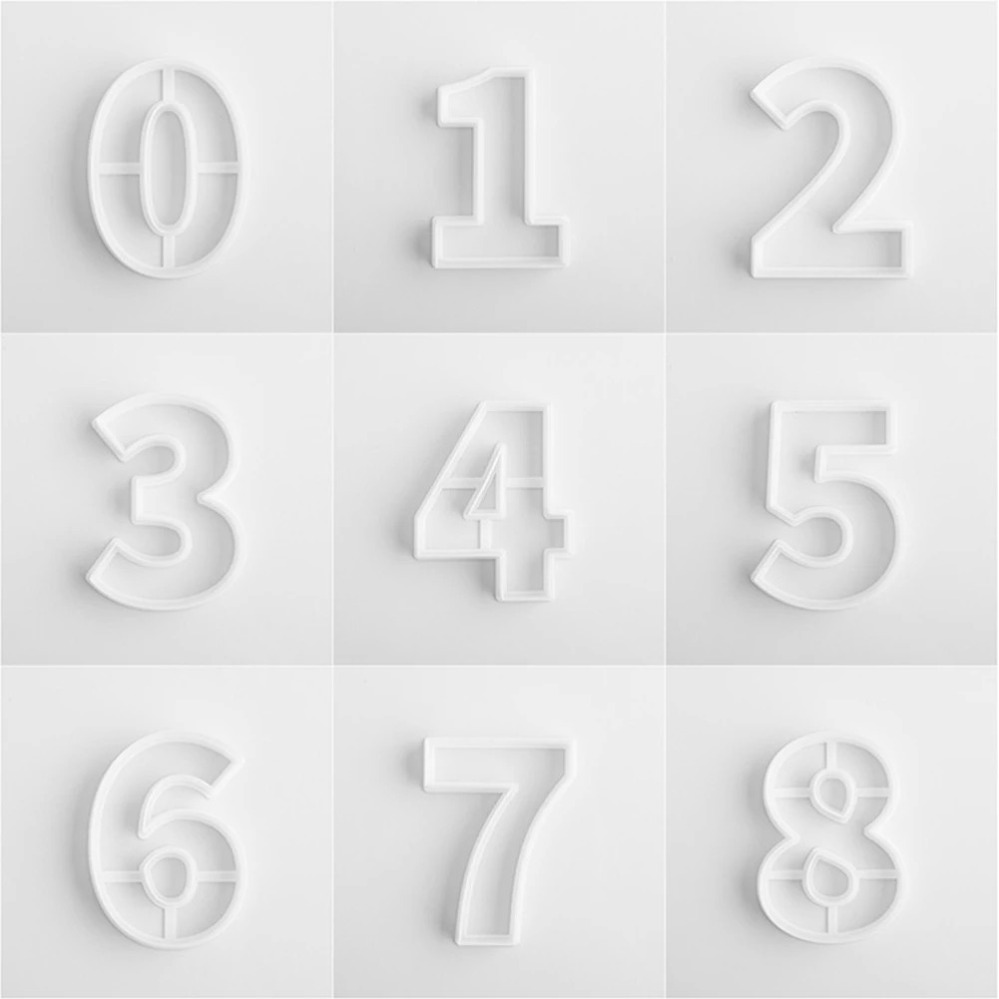 Large Numbers Cookie Cutters B - đánh giá và giá Kitchen Appliances Baking